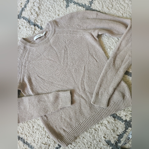Talula Open Knit Angora Blend Crewneck Sweater Small - Picture 1 of 6